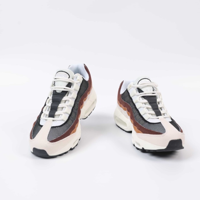 [plus-size shoes]Air Max 95 Brown Beige White Gradient Air Cushion Casual Sneakers 29065327