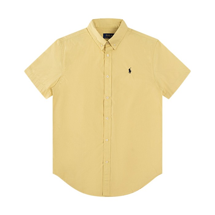 28270252 Silk Brocade Embroidered Logo lapel polo shirt 9 colors