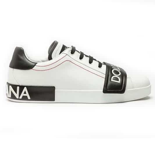DOLCE G@BB@N@ UNISEX SHOES PORTOFINO SNEAKERS IN NAPPA CALFSKIN DG24