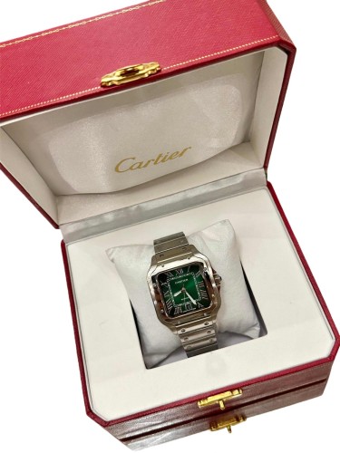 Green Dial and Mechanical Movement Santos Watch【Dial diameter：42mm 】28764929