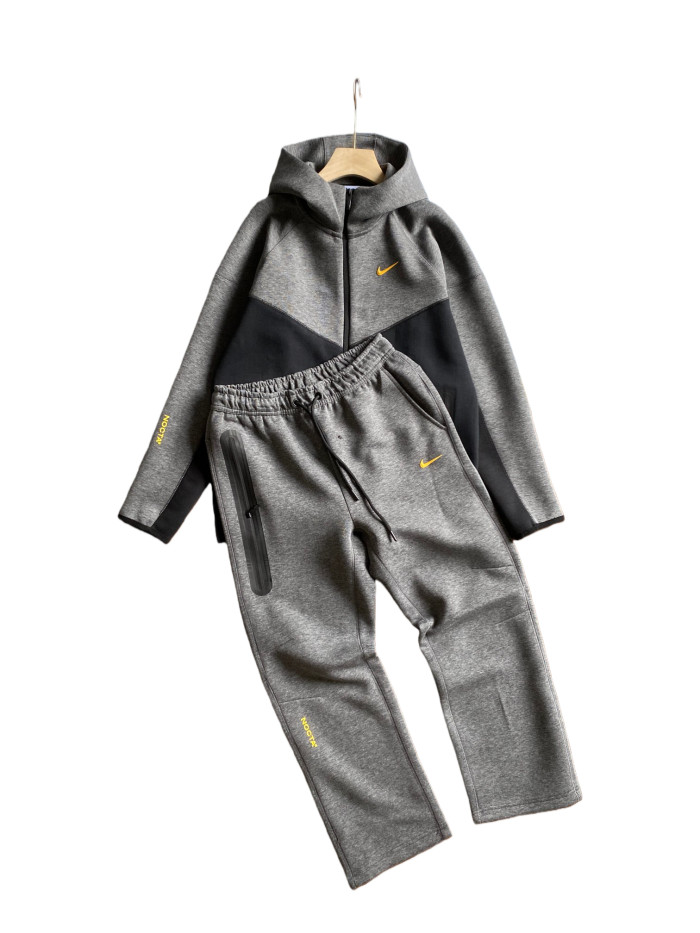FD8454 Color-Blocked Zipper Sports Hoodie & Pants Set 6 colors 28602588