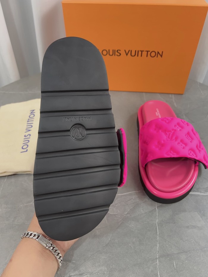 1:1 quality version 3D nylon embossed non-slip slippers 6 colors 22787278