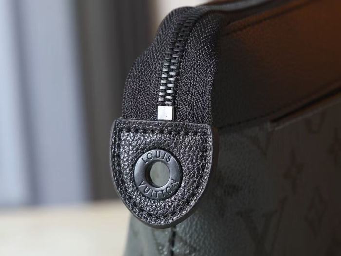 Black Grey Monogram Canvas Clutch Bag 29068978