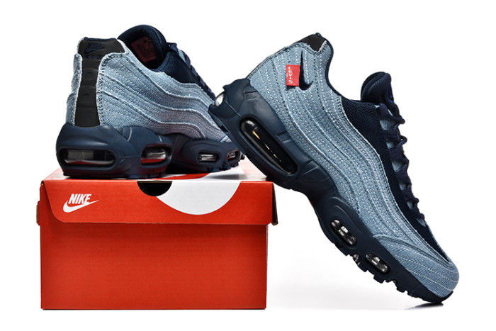 [plus-size shoes]Air Max 95 Denim Blue  Air Cushion Running Shoes 29045495