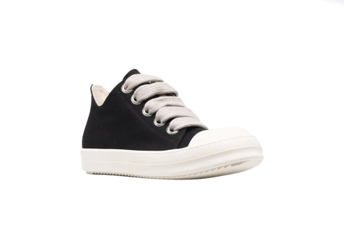 Rick0wens DRKSHDW Canvas Low Top Black Milk DU01B7802 DMW1 911