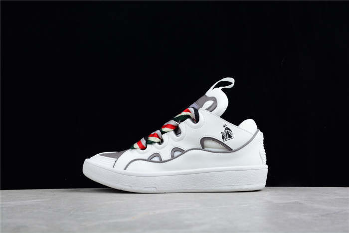 L@nvin White and Grey Sneaker