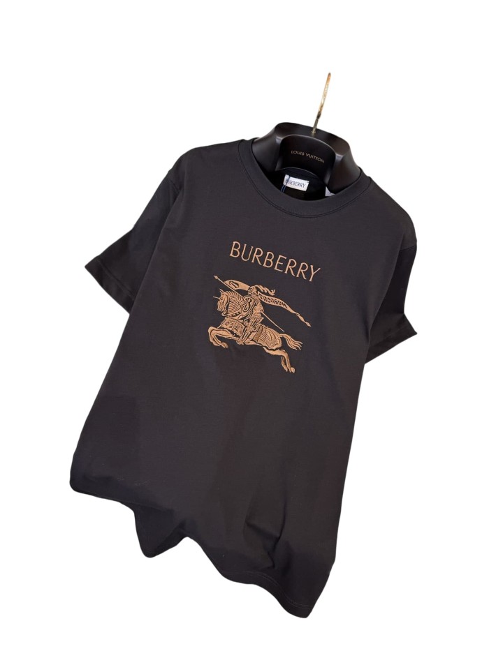 1:1 quality version  letter war horse embroidered crew neck T-shirt 2 colors 28965137