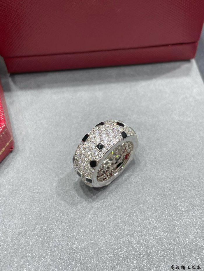 1:1 quality version C@rtier leopard spot ring