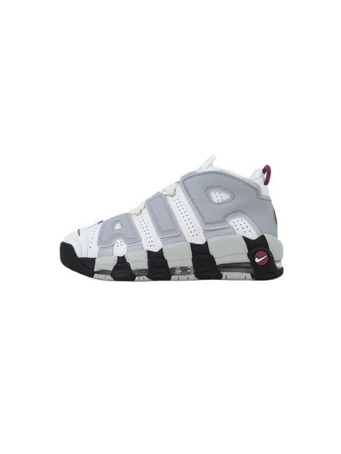 Air More Low Top Women's White And Grey Air Pippen Basketball Shoes 29030037