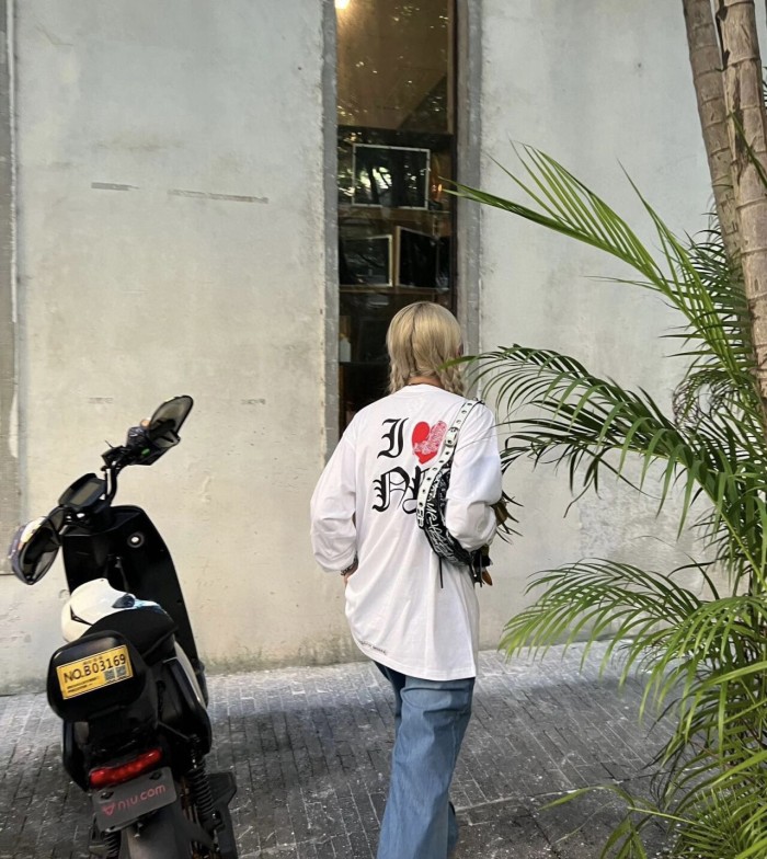 1:1 quality version Love Sanskrit Letter Long Sleeve T-Shirt