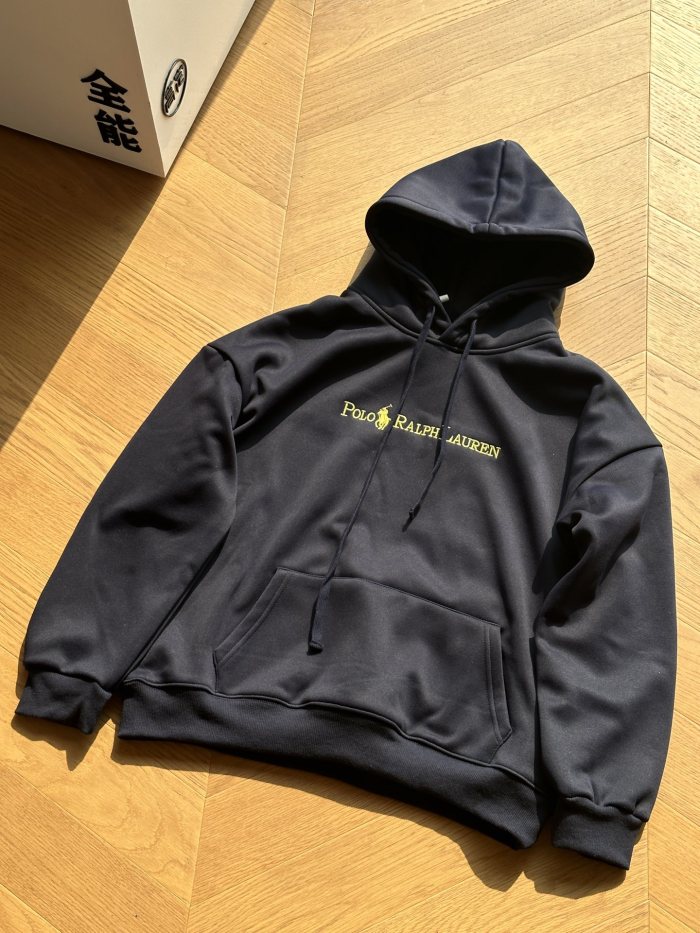 Gold Embroidered Letter Logo Hoodie & Pants Set