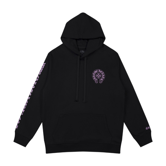 Purple Horseshoe Circle Print Sweatshirt