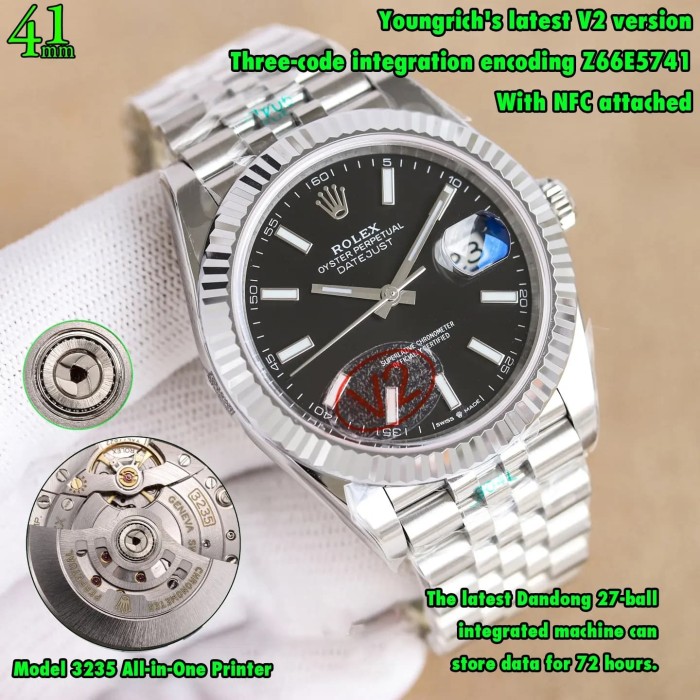 1:1 quality version Log Series Luminous Integrated Movement Stainless Steel Watch 11 colors【Dial diameter：36/41mm 】28770232