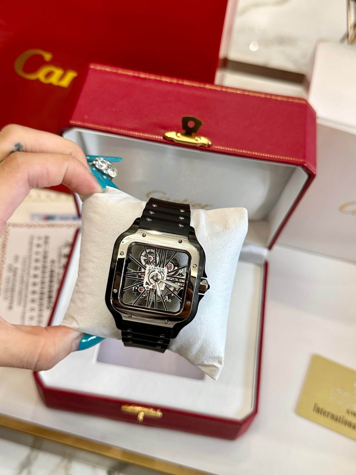 Santos Series Skeleton Dial Mechanical Movement   Watch【Dial diameter：42mm 】28764860