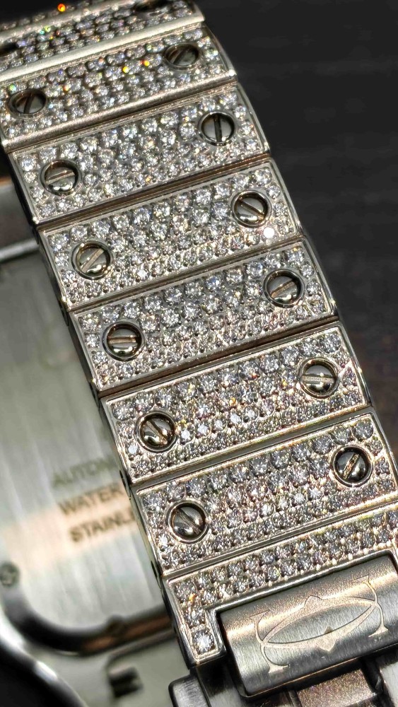 1:1 quality version Roman Numeral Dial Moissanite Mechanical Watch【Dial diameter：40mm】28773984