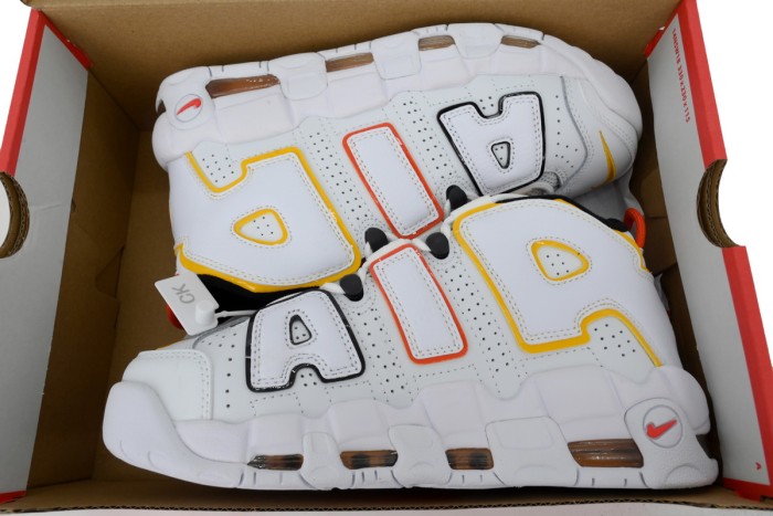 [plus-size shoes]Alien Mid-top Men's White Blue and Yellow Pippen Basketball Shoes 29030413