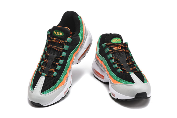 [plus-size shoes]Air Max 95 Black Red&Green Orange Retro Sneakers Running Shoes 2 colors 29038373