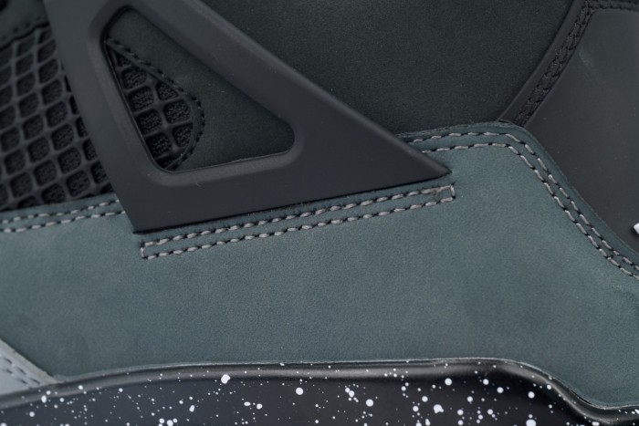 [plus-size shoes]Jordan 4   Fear  Gradient Grey Suede Basketball Shoes 29035120