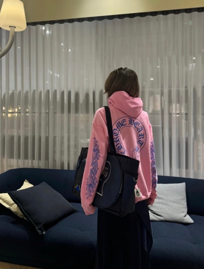 1:1 quality version Pink Cross Arm Print New York Anniversary Limited Edition Hoodie 28893086