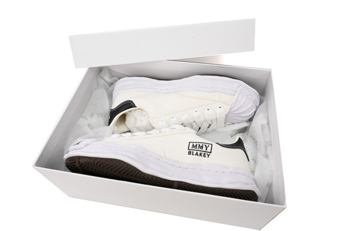 1:1 quality version M@ison Mih@r@ Blakey OG Sole Canvas Low White A08FW735 NO.763