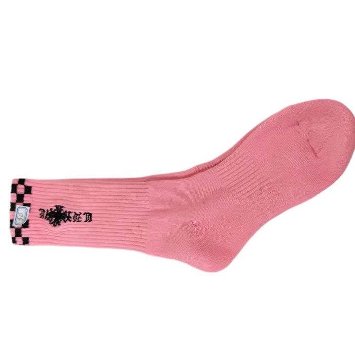 Sanskrit Cross Stripe Jacquard Crew Socks 25 colors 28887618