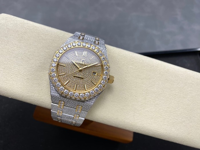 1:1 quality version Full Moissanite 15400 Mechanical Watch 21 colors【Dial diameter：41mm 】28773708