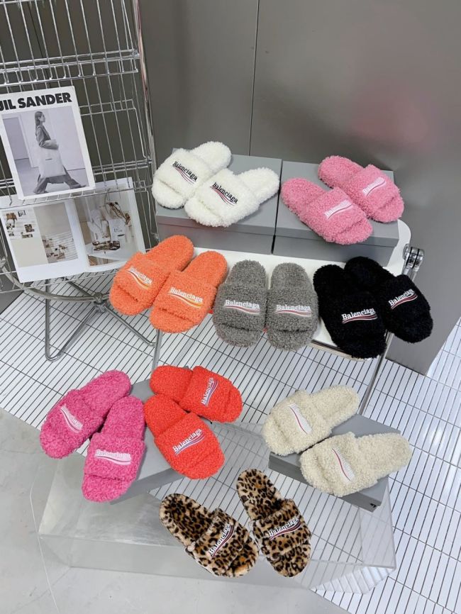 1:1 quality version Cola Embroidery Twill Brushed Cotton Slippers 8 colors 28884668