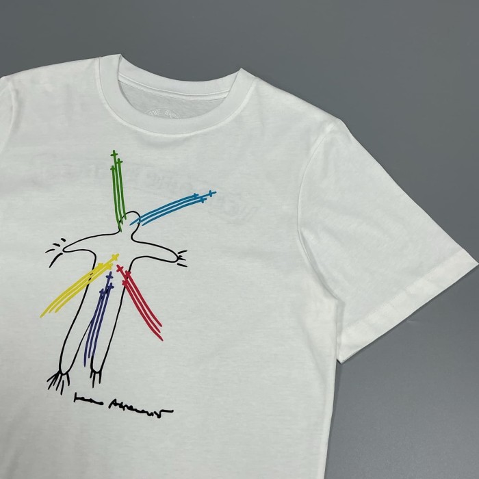 1:1 quality version Cartoon Graffiti Firework Figure Cotton Limited T-Shirt 2 colors 29093504