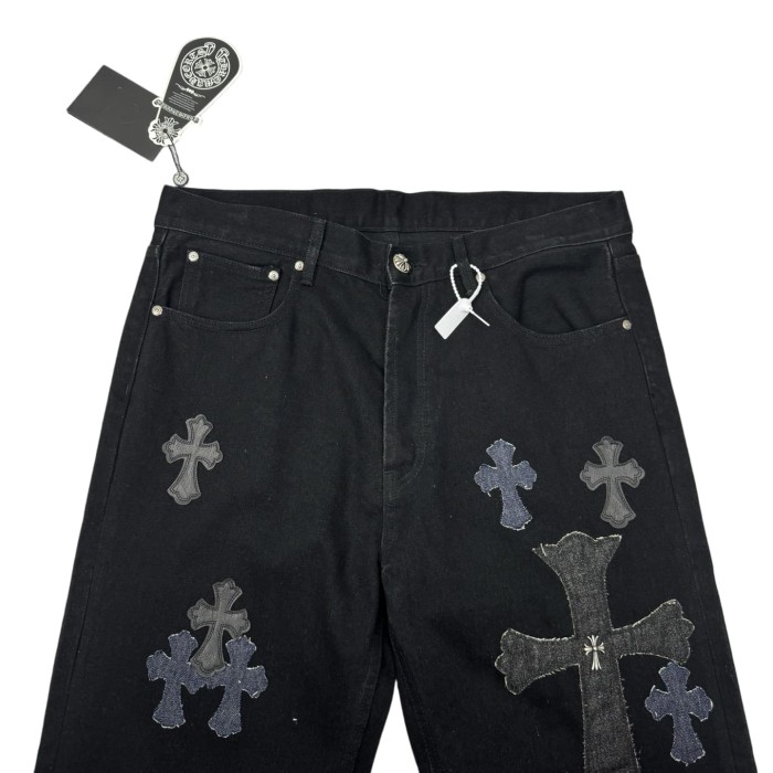 1:1 quality version Hardware Washed Patchwork Cow King Jeans 28903073