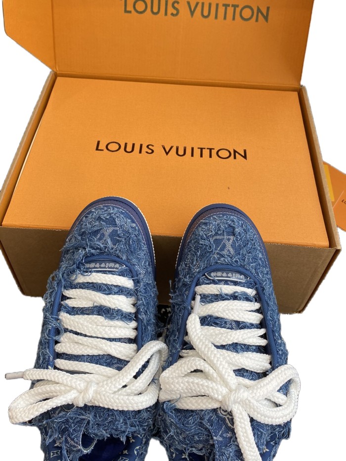 [buy more save more]1:1 quality version Denim Fringe Sneakers