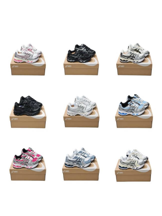 AC Gel-Kayano 14 Lace-up Running Shoes for Kids 9 colors 29001621