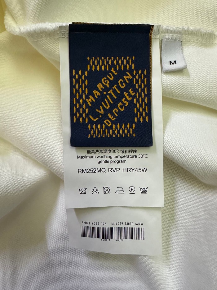 1:1 quality version Front and Back Logo Thick Pressure Adhesive Crew Neck Tee 3 colors 28903018