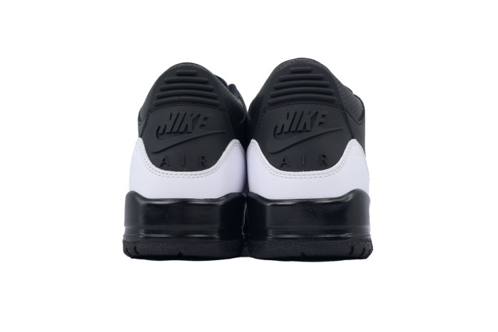 [plus-size shoes] Jordan 3 Retro Black White Leather Basketball Shoes 29043154