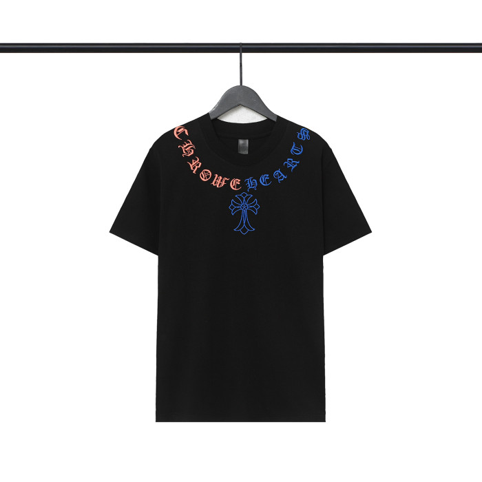 Colorful Sanskrit Horseshoe Cross tee 2 colors