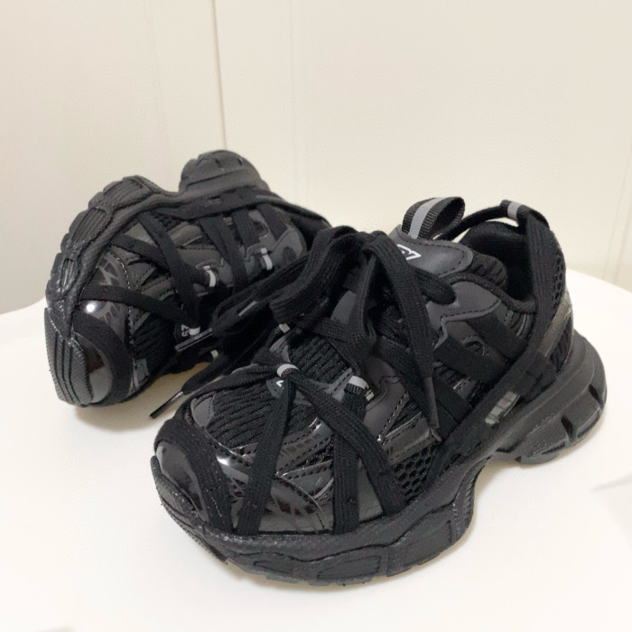 Lace-up model made old shoes for kids 4 colors