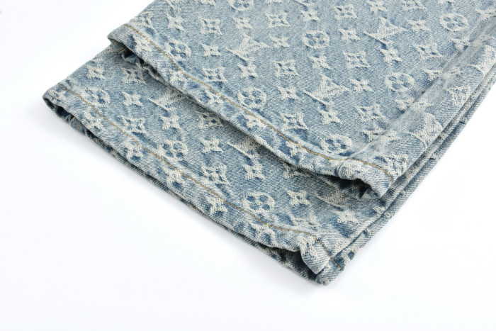 1:1 quality version Flame Jacquard Denim Jeans 28689534