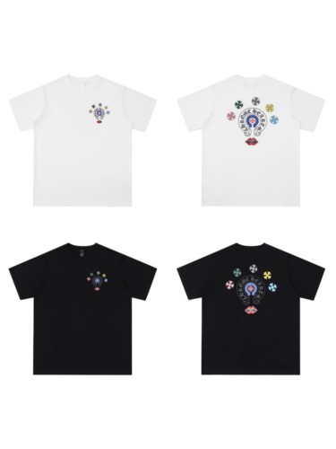 Red Lips Colorful Cross tee 2 colors