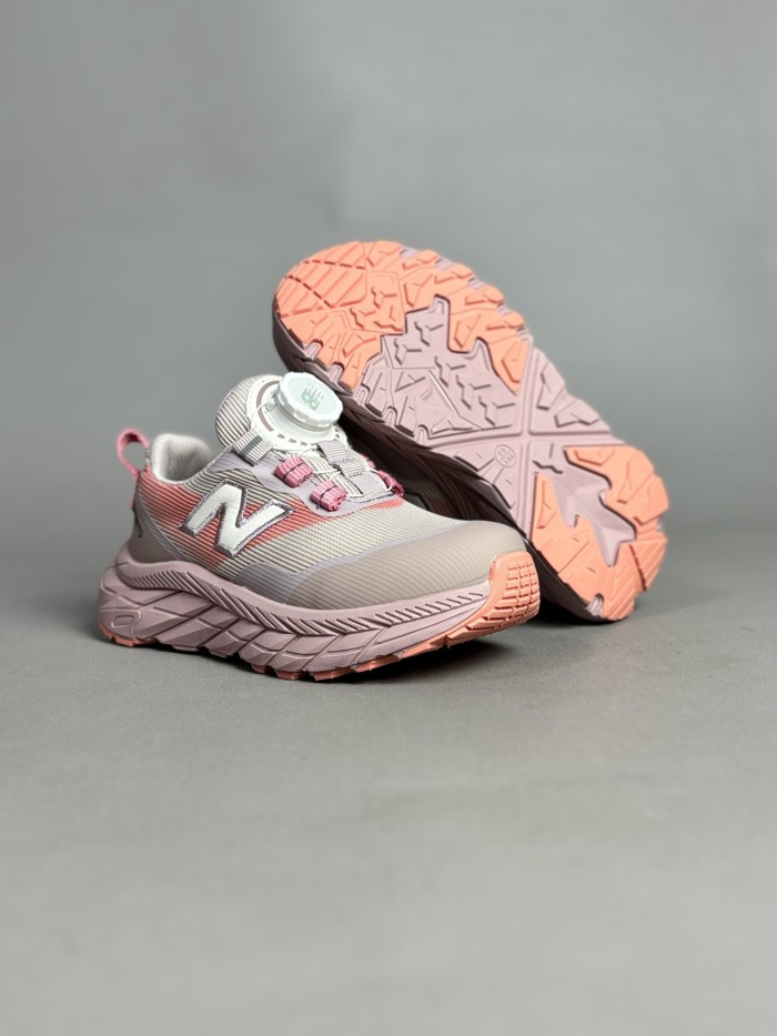 N-logo Rotary Buckle Breathable Mesh Outdoor Sneakers for Kids 4 colors 28997958