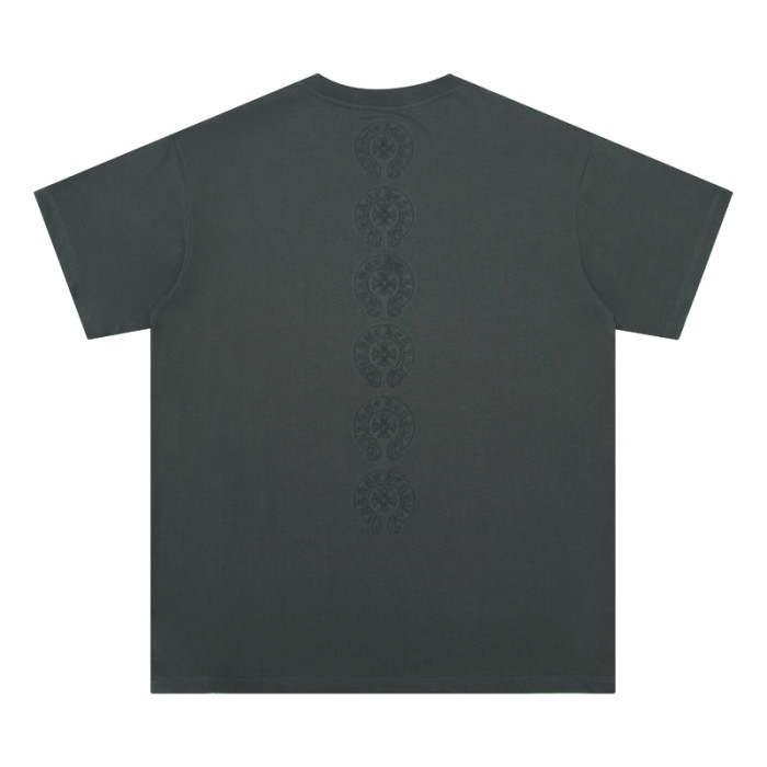 Back a line of horseshoe logo embroidery Tee 3 colors