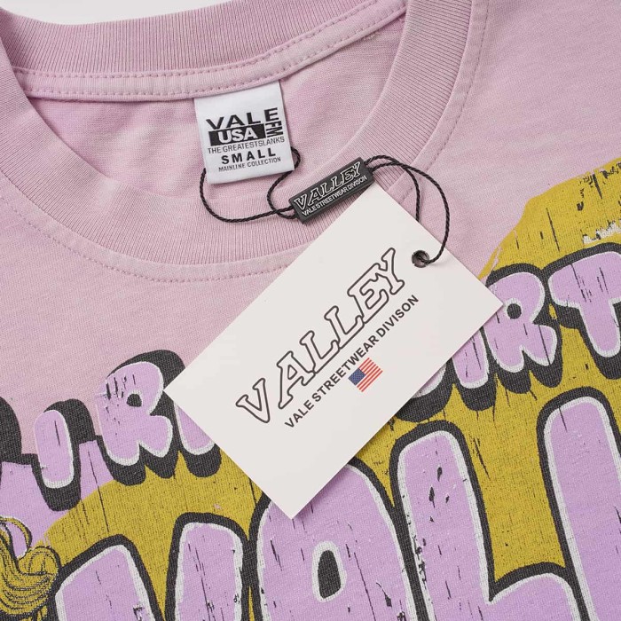 Motorcycle Girl Print Washed Tee 2 colors 29047374