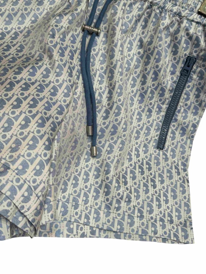 1:1 quality version Blue All-Over Print Taffeta Jacquard Shorts 28961336