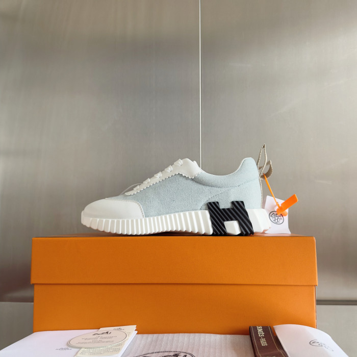 [plus-size shoes]Bouncing Couple Style Mixed Material Breathable Casual Sneakers 3 colors 29085233