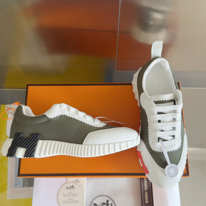 [plus-size shoes]Bouncing Couple Style Mixed Material Breathable Casual Sneakers 3 colors 29085233