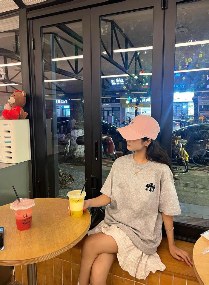 1:1 quality version Tokyo Paris Limited Embroidery Cross Curved Sanskrit Flocked Cotton T-Shirt 2 colors 29093524