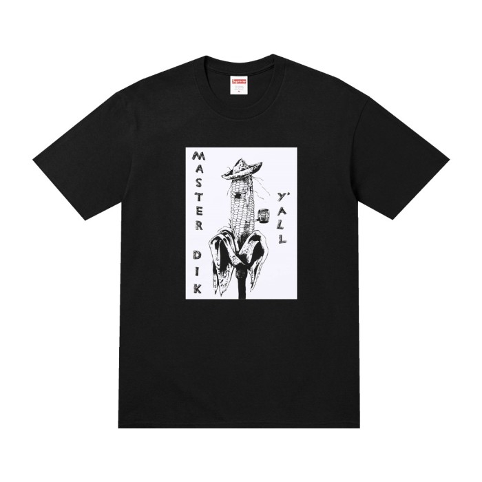 Master Dik  Corn Print Black Cotton T-Shirt Tee 2 colors 29047685