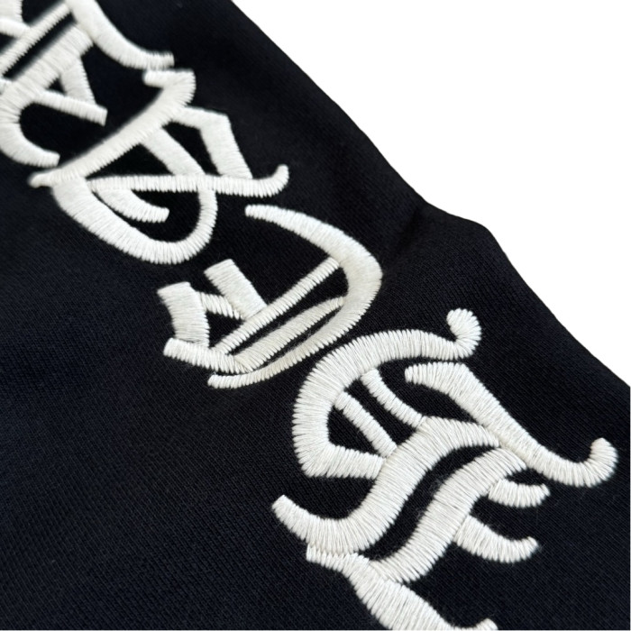 1:1 quality version Sanskrit Alphabet Embroidered Half-Zip Hoodie & Pants Set 28751593