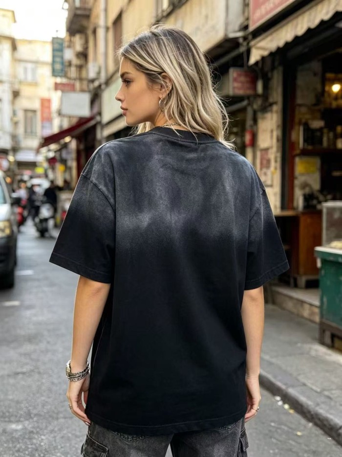Statue Of Liberty Paratrooper Print Washed Tee 29047382
