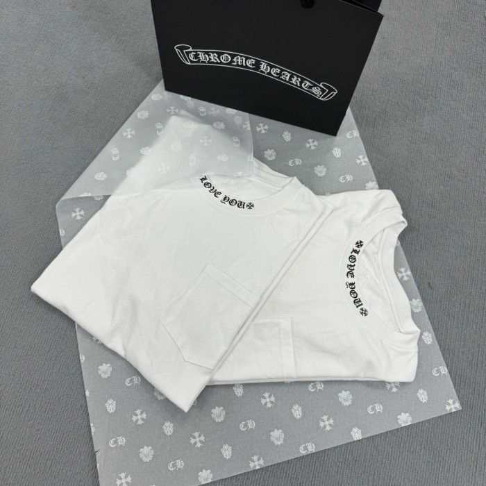 1:1 quality version 28180753 Neckline Embroidered Monogrammed Tee