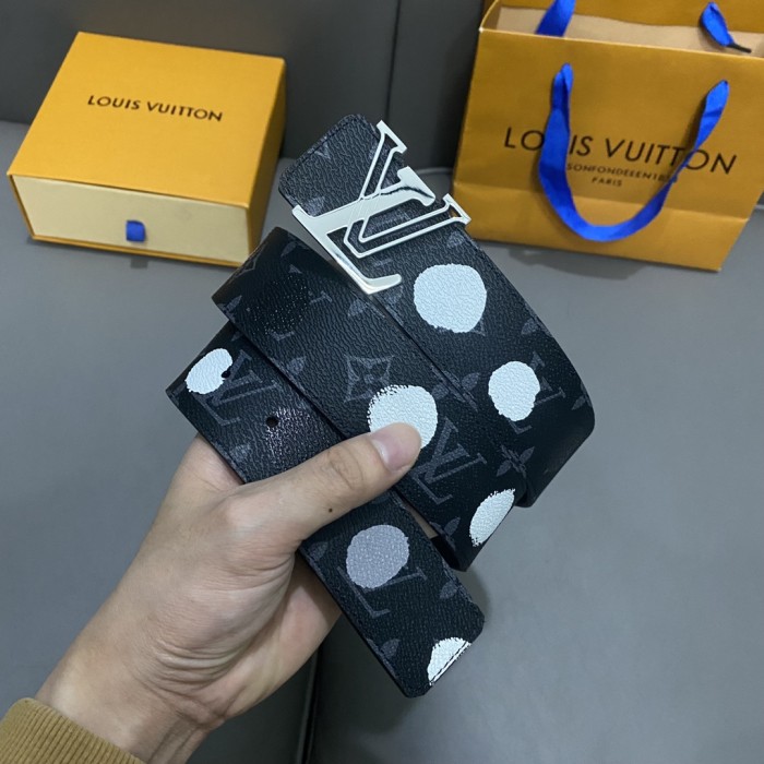 1:1 quality version 27963030 Hand Painted Polka Dot Belt 3 colors