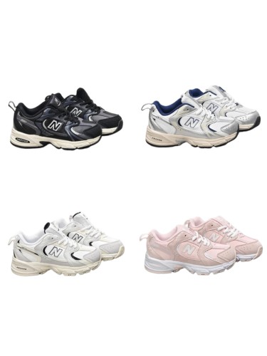 N-logo Leather Upper Retro Running Shoes for Kids 4 colors 28997931